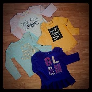 5t long sleeve girls shirt bundle